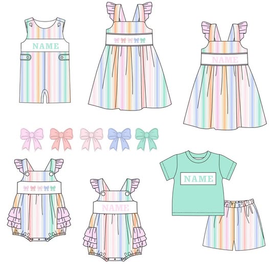 PASTEL STRIPE SIBLING COLLECTION