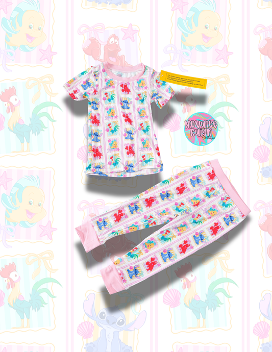 Sidekicks- Short sleeve PJ set (rts)