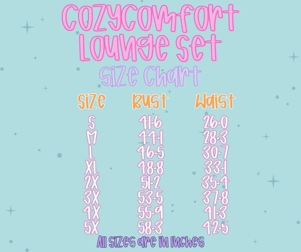 Adult cozy lounge set