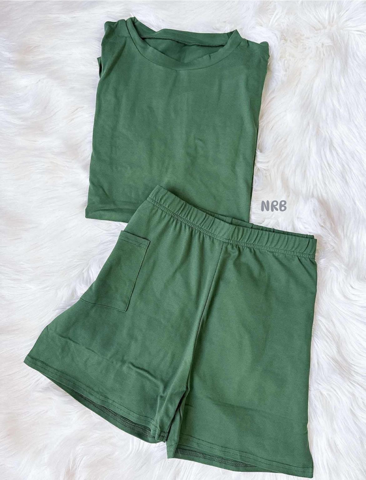 WOMEN’S CASUAL TEE + BIKER SHORTS SET