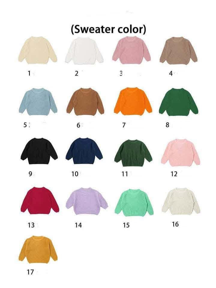 Hand embroidered sweater- 3/6 weeks