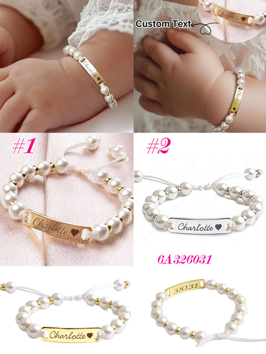 Custom name Pearl bracelet |3/6 weeks